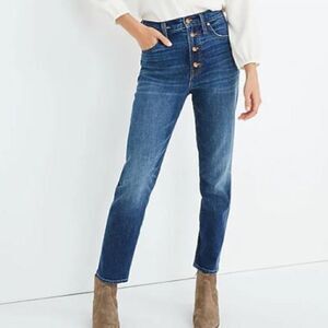 MADEWELL The Perfect Vintage Crop Jean Size 28